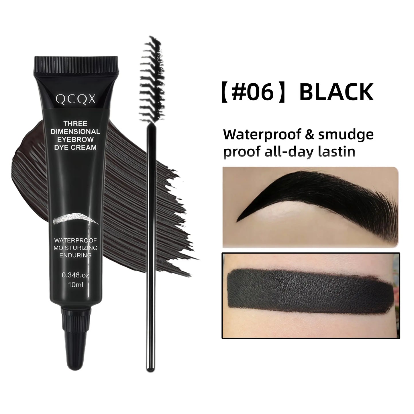 【Qcqx】Eyebrow Gel Three Dime Olumizing Long Lasting Eyebrow Eyebrow Kit for Home and Daily Use