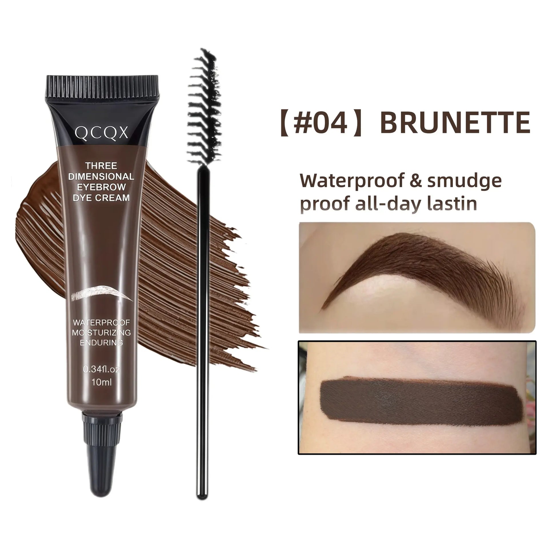 【Qcqx】Eyebrow Gel Three Dime Olumizing Long Lasting Eyebrow Eyebrow Kit for Home and Daily Use