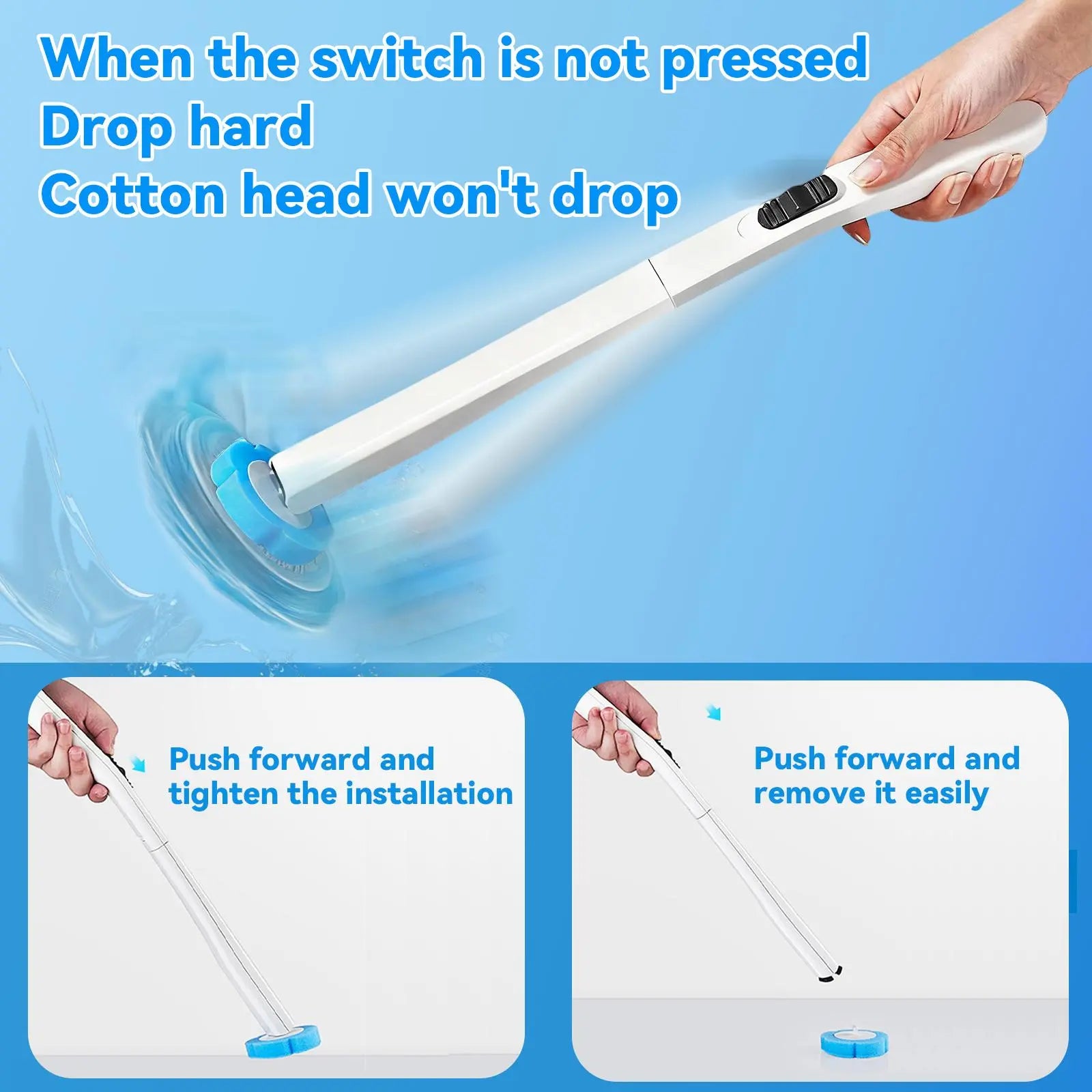Disposable Toilet Brush with Cleaner Refills, Bathroom Bowl Wand Holder Set for Sink Bathtub Wash Basin Mop Pool Home Goods Cleaning