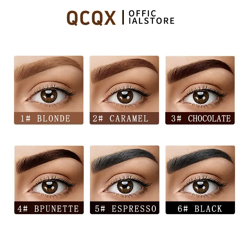 【Qcqx】Eyebrow Gel Three Dime Olumizing Long Lasting Eyebrow Eyebrow Kit for Home and Daily Use