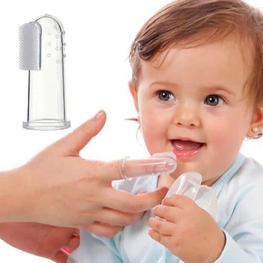 Primo Passi Finger Silicone Toothbrush with Case Holder for Comfortable Oral Care